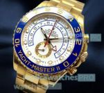 High Quality Copy Rolex Yacht-Master 2 All Gold Rotatable Blue Ceramic Bezel 44mm